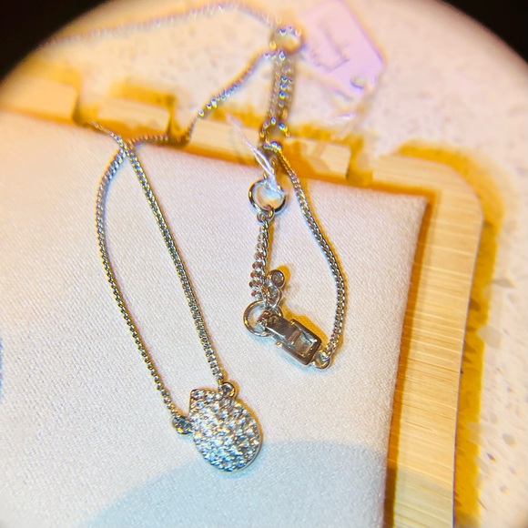 Givenchy Elegant Silver Pendant Necklace NWOT - Picture 3 of 11